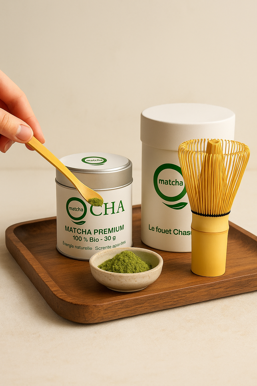 CUILLÈRE POUR THÉ MATCHA EN BAMBOU - CHASHAKU