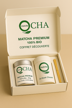 COFFRET DECOUVERTE : THÉ MATCHA + FOUET CHASEN + CUILLÈRE CHASHAKU